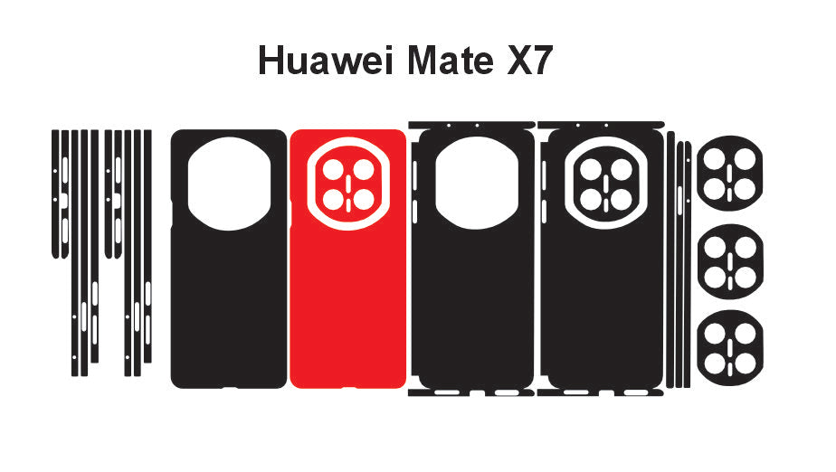 Huawei Mate xt Ultimate & Mate x7 Skin Vector Template Cut Files Svg Dxf Png