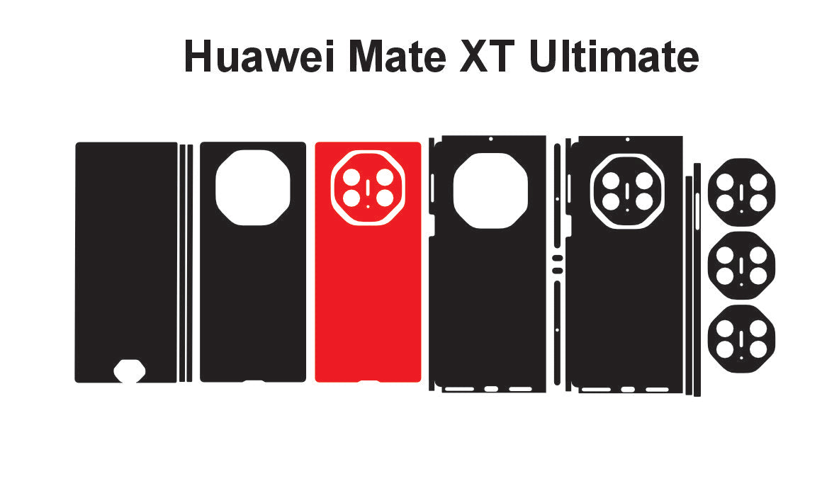 Huawei Mate xt Ultimate & Mate x7 Skin Vector Template Cut Files Svg Dxf Png