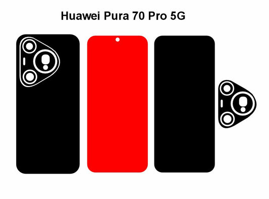 Huawei Pura 70 Pro & 70 5g Skin Vector Template Cut Files Svg Dxf Eps
