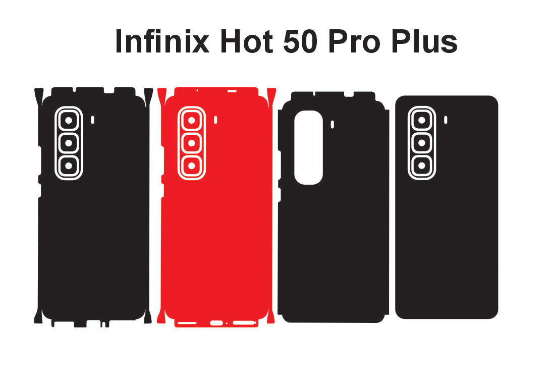 Infinix Hot 50 Pro Plus & 50 Pro Skin Vector Template Cut Files Svg Dxf Cdr