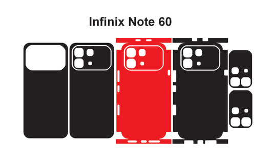 Infinix Note 60 Skin Vector Template Cut Files Svg Dxf Png Instant Digital