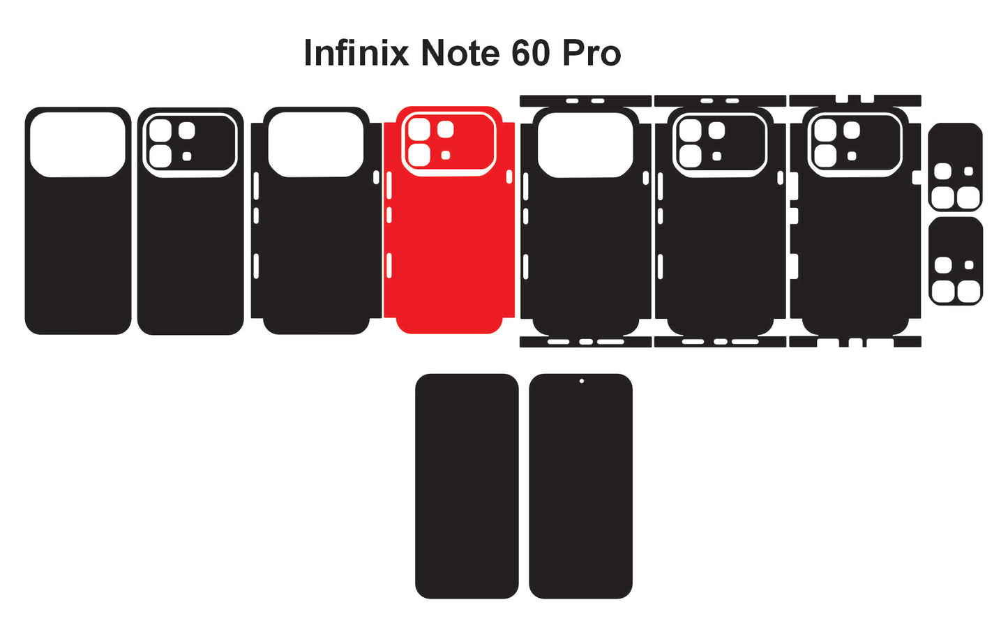 Infinix Note 60 Pro Skin Vector Template Cut Files Svg Dxf Png Instant Digital