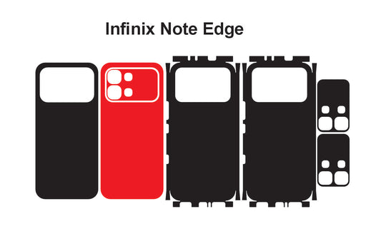 Infinix Note Edge Skin Vector Template Cut Files Svg Dxf Png