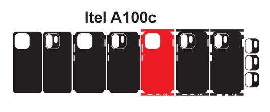 Itel A100c & A100 Skin Vector Template Cut Files Svg Dxf Png