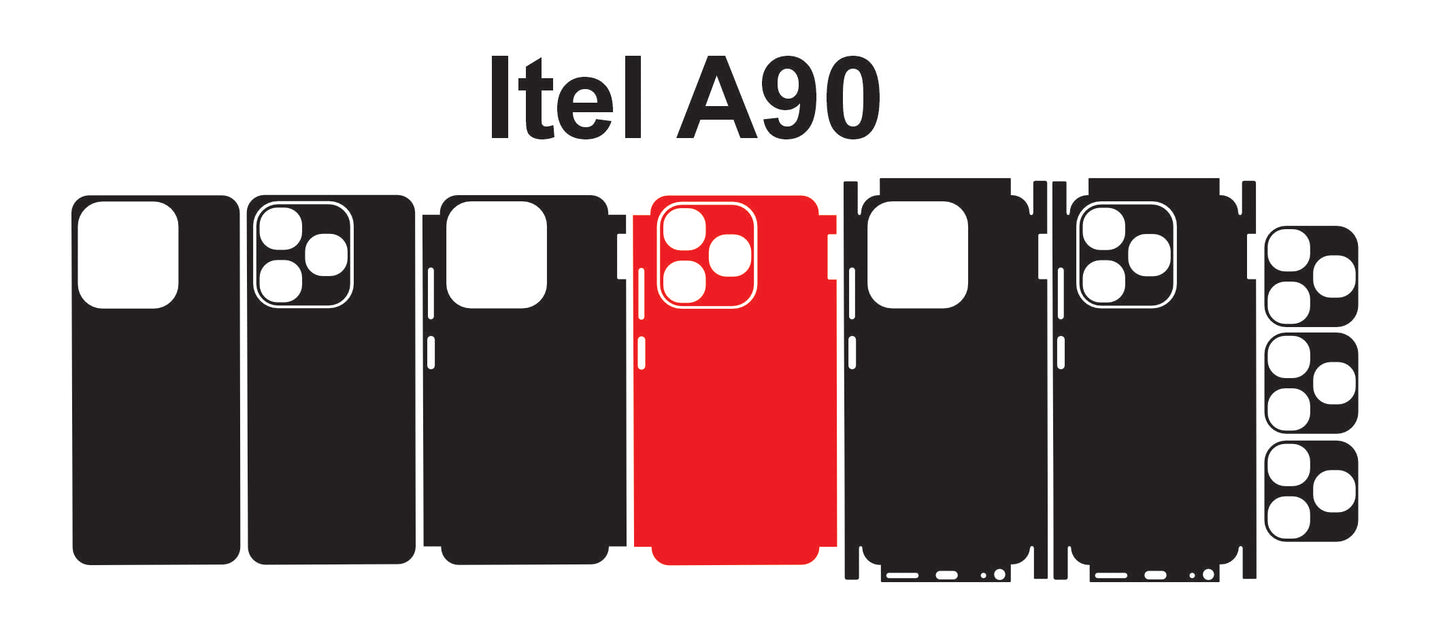 Itel A90 Skin Vector Template Cut Files Svg Dxf Eps