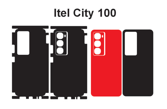 itel A90 & City 100 Skin Vector Template Cut files Svg Dxf Cdr