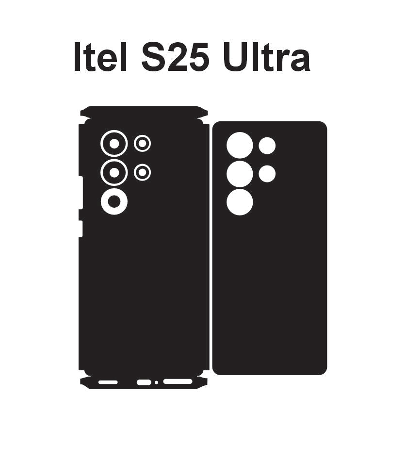 Itel super 26 ultra & S25 Ultra Skin Vector Template Cut Files Svg Dxf Png