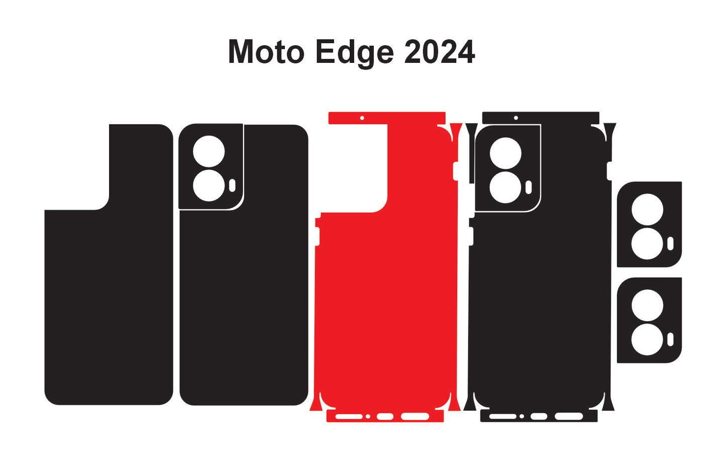 Motorola Moto G34 & Edge 2024 Skin Vector Template Cut Files Svg DxF