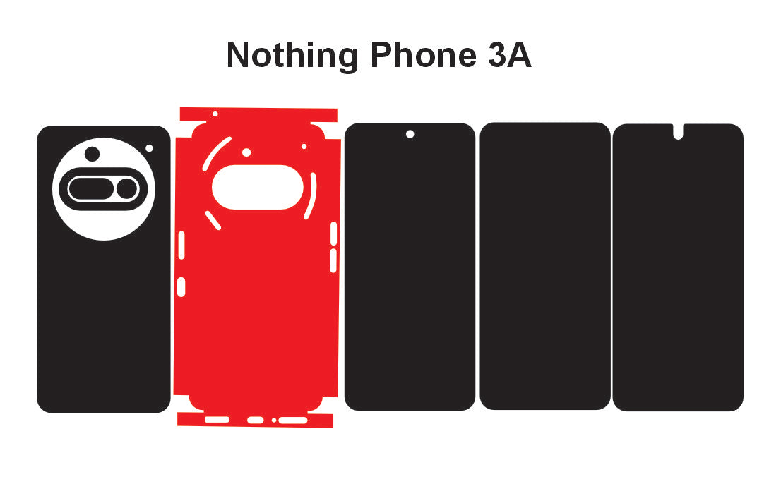 Nothing Phone 3a Pro & 3a Skin Vector Template Cut Files Svg Dxf Eps