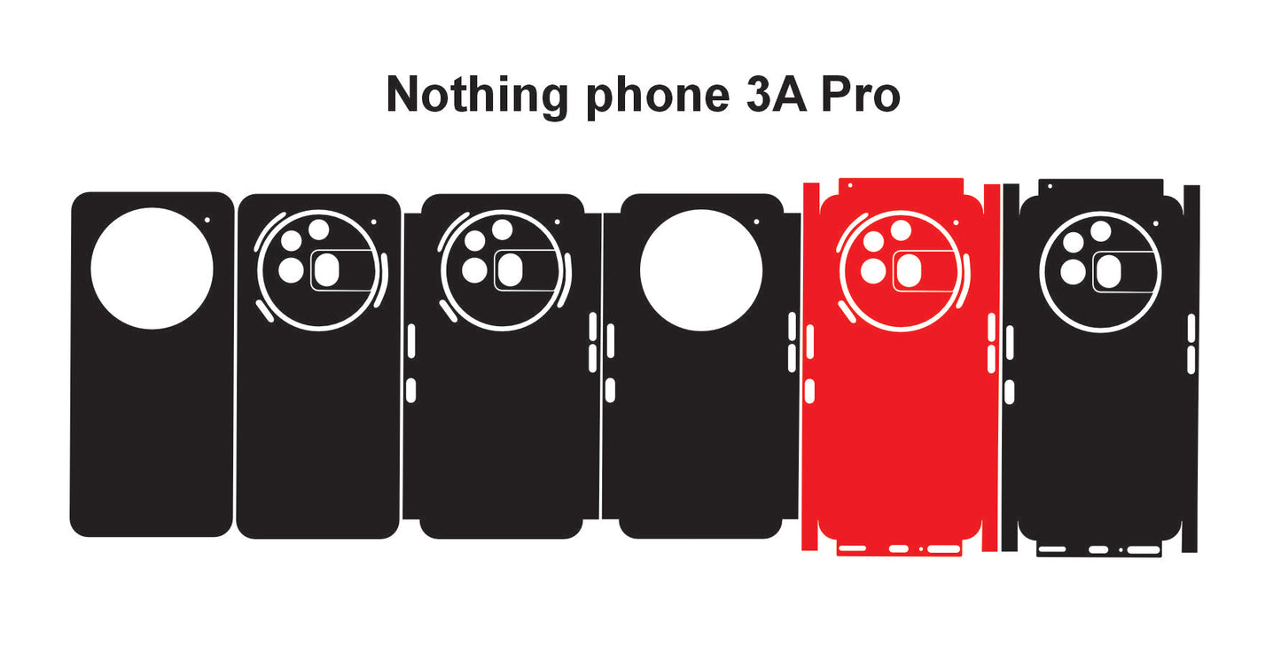 Nothing Phone 3a Pro & 3a Skin Vector Template Cut Files Svg Dxf Eps