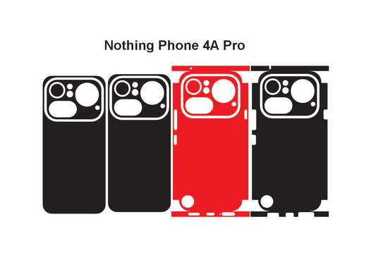 Nothing Phone 4a Pro & 4a Skin Vector Template Cut Files Svg Dxf Png Instant Digital