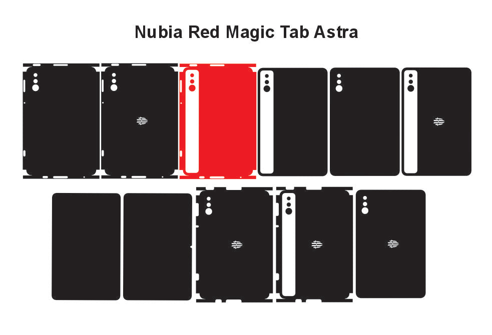 Nubia RedMagic Astra Skin Vector Template Cut Files Svg Dxf Eps