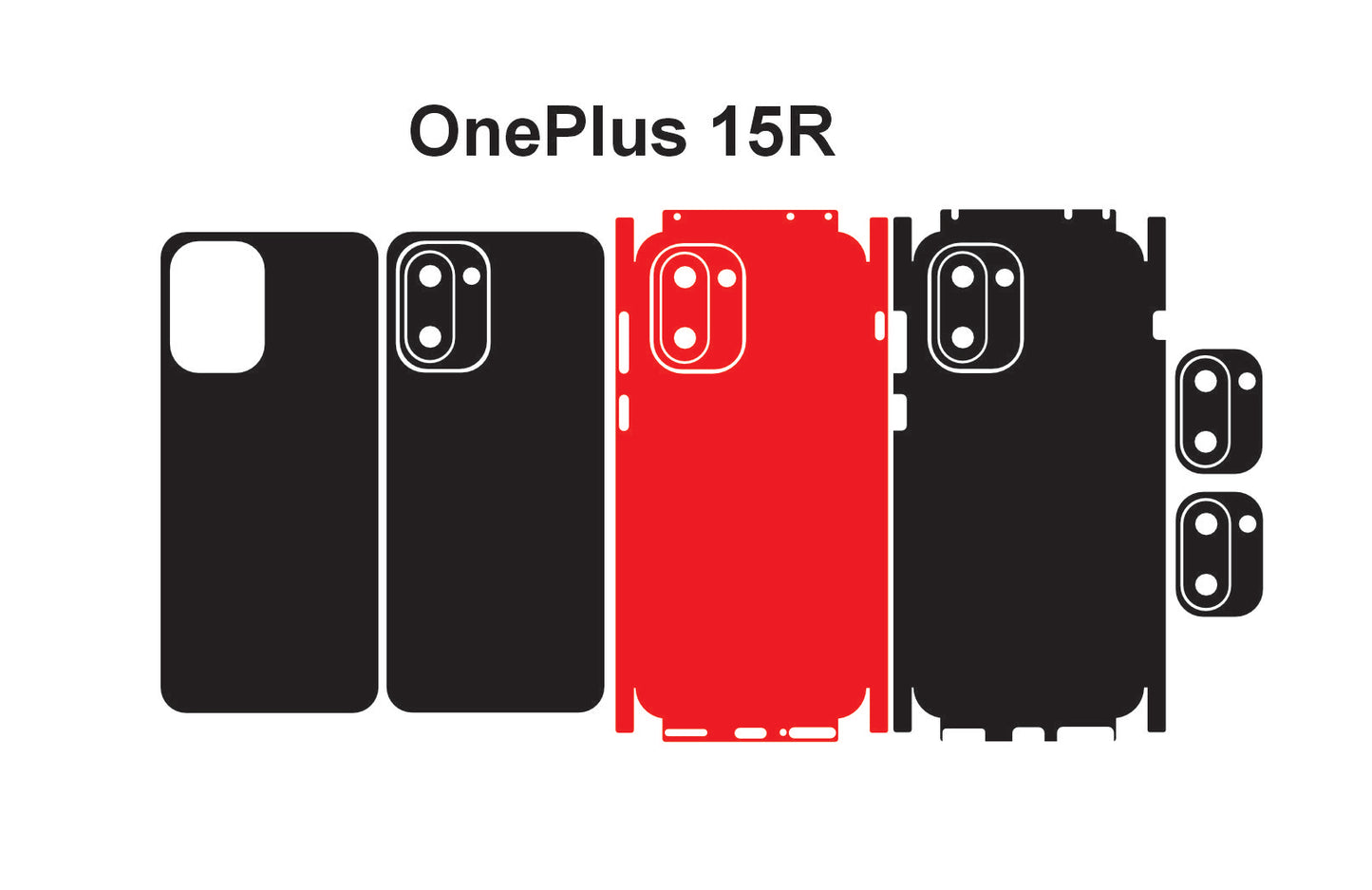 OnePlus 15r Skin Vector Template Cut Files Svg Dxf Png Instant Digital