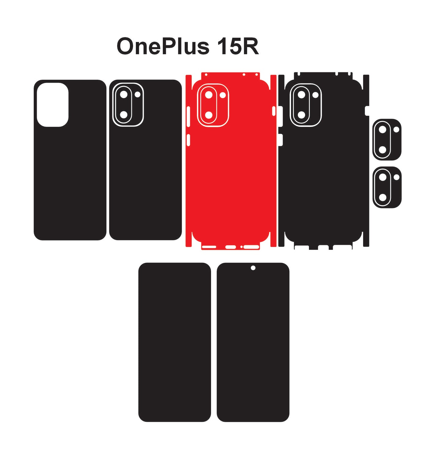 OnePlus 15r Skin Vector Template Cut Files Svg Dxf Png Instant Digital