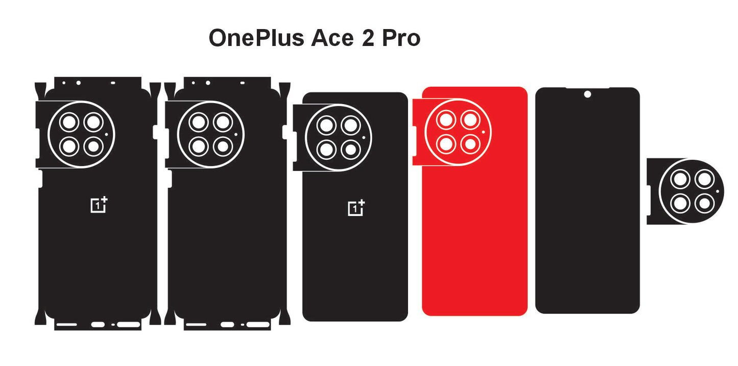 Oneplus Ace 2 Pro & Ace 2v Skin Vector Template Cut Files Svg Dxf Eps