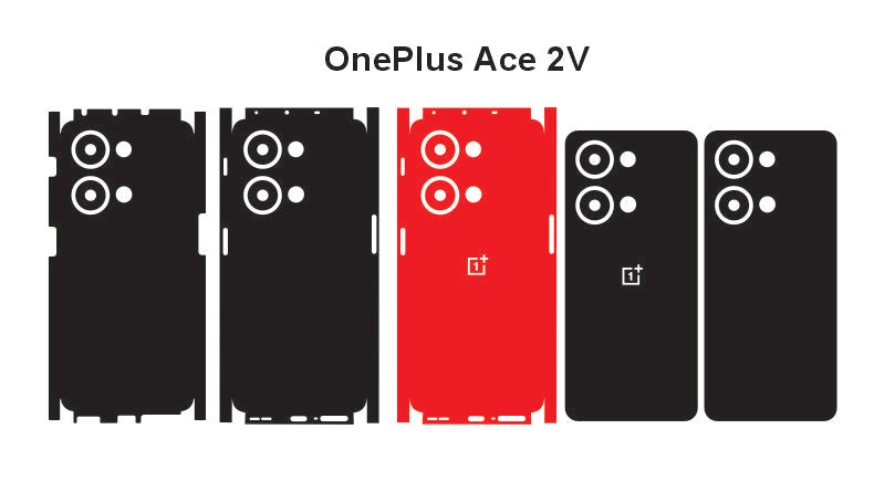Oneplus Ace 2 Pro & Ace 2v Skin Vector Template Cut Files Svg Dxf Eps