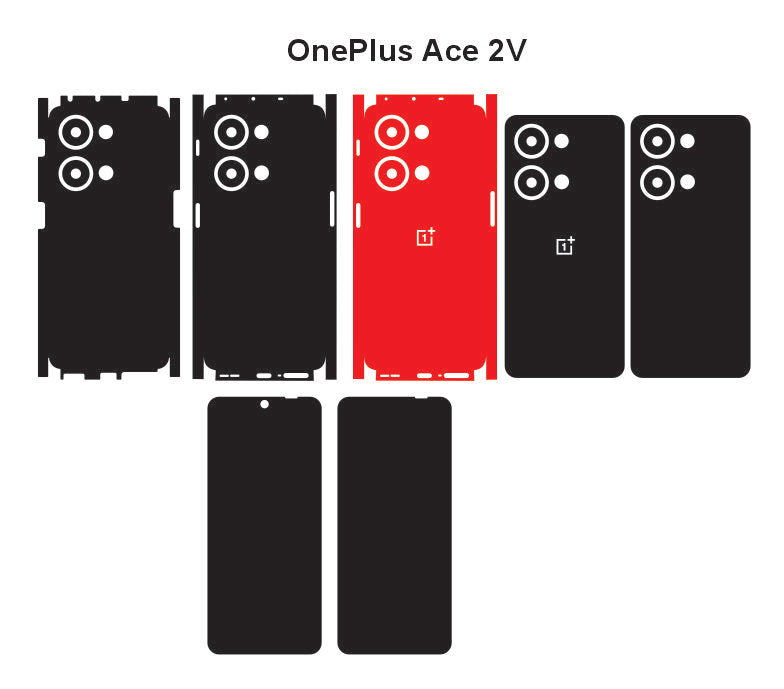 Oneplus Ace 2 Pro & Ace 2v Skin Vector Template Cut Files Svg Dxf Eps