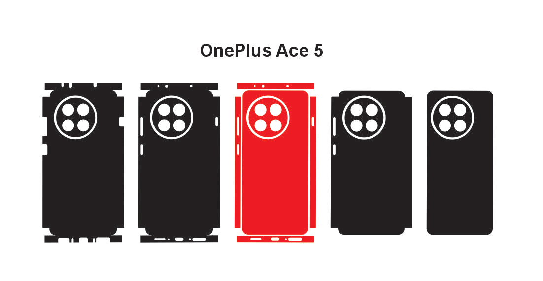 OnePlus Ace 5 & Ace 5 Pro Skin Vector Template Cut Files Svg Dxf Psd