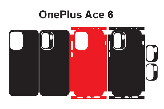 Oneplus Ace 6 & 6T Skin Vector Template Cut Files Svg Dxf Eps