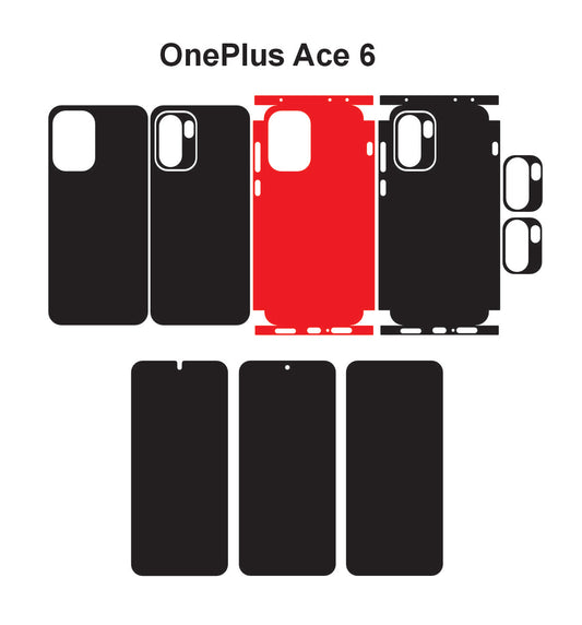 Oneplus Ace 6 & 6T Skin Vector Template Cut Files Svg Dxf Eps