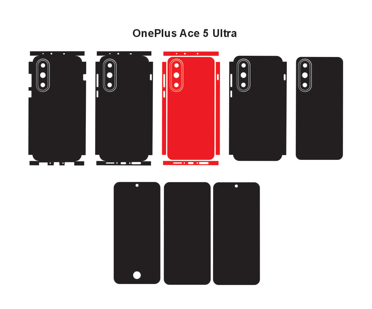 OnePlus Ace 5 Racing & Ace 5 Ultra Skin Vector Template Cut Files Svg Dxf Png