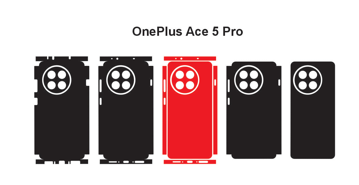 OnePlus Ace 5 & Ace 5 Pro Skin Vector Template Cut Files Svg Dxf Psd