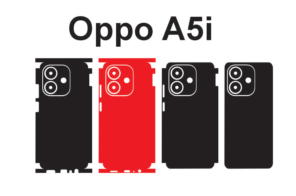 Oppo A6 & A5i Skin Vector Template Cut Files Svg Eps Dxf