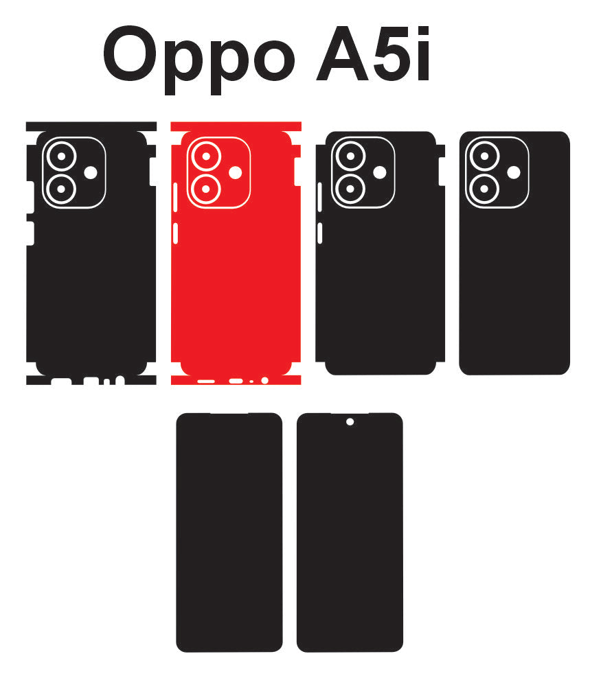 Oppo A6 & A5i Skin Vector Template Cut Files Svg Eps Dxf