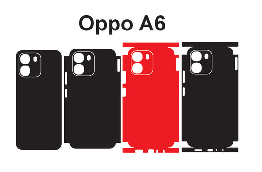 Oppo A6 & A5i Skin Vector Template Cut Files Svg Eps Dxf