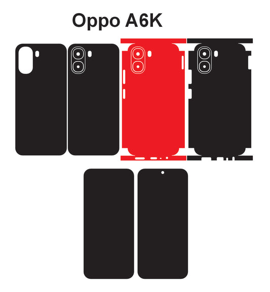 Oppo A6K Skin Vector Template Cut Files Instant Digital Download Svg Dxf Png