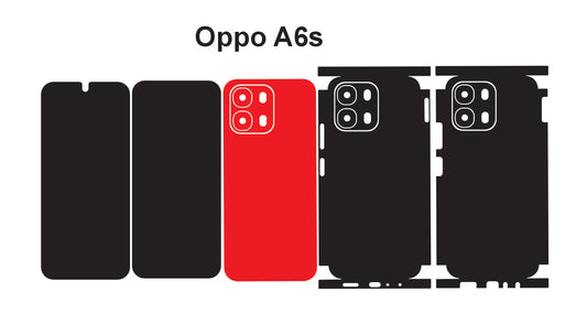 Oppo A6s SKin Vector Template Cut Files Svg Dxf Png