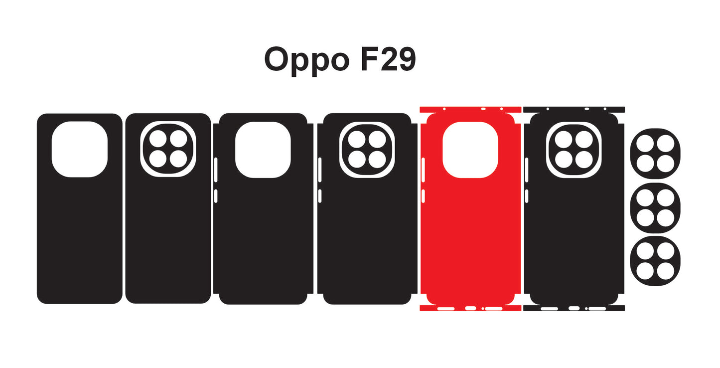 Oppo F29 Pro & F29 Skin Vector Template Cut Files Svg Dxf Eps