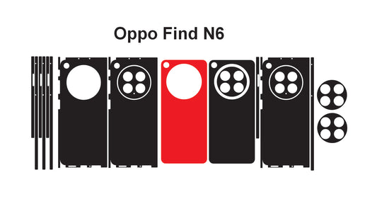 Oppo Find N6 Skin Vector Template Cut Files (SVG, DXF, PNG)