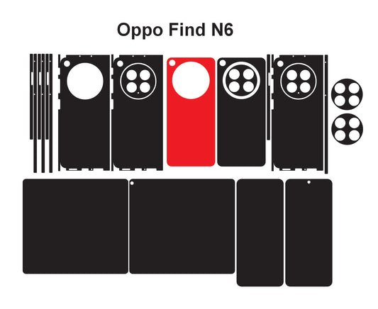 Oppo Find N6 Skin Vector Template Cut Files (SVG, DXF, PNG)