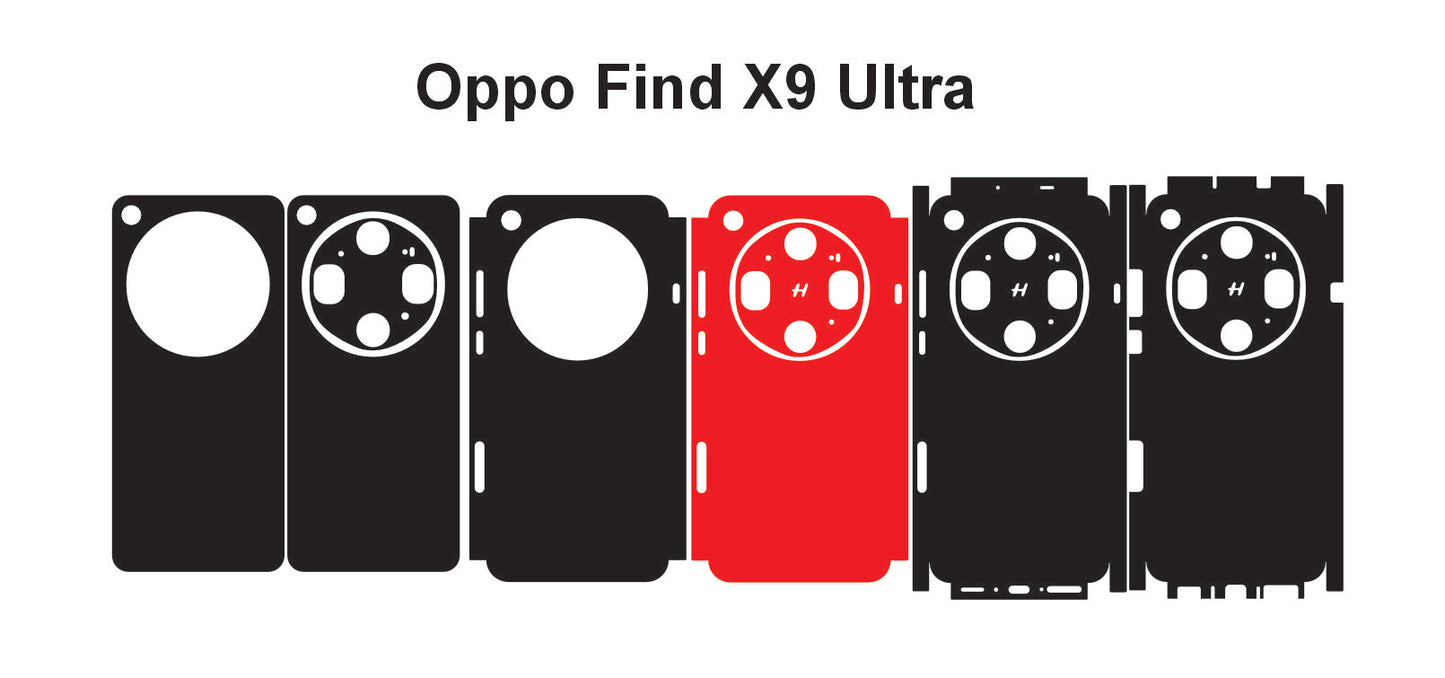 Oppo Find X9 ultra Skin Vector Template Cut Files Svg Dxf Pdf
