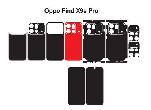 Oppo Find X9s Pro & X9s Skin Vector Template Cut Files Svg Dxf Png