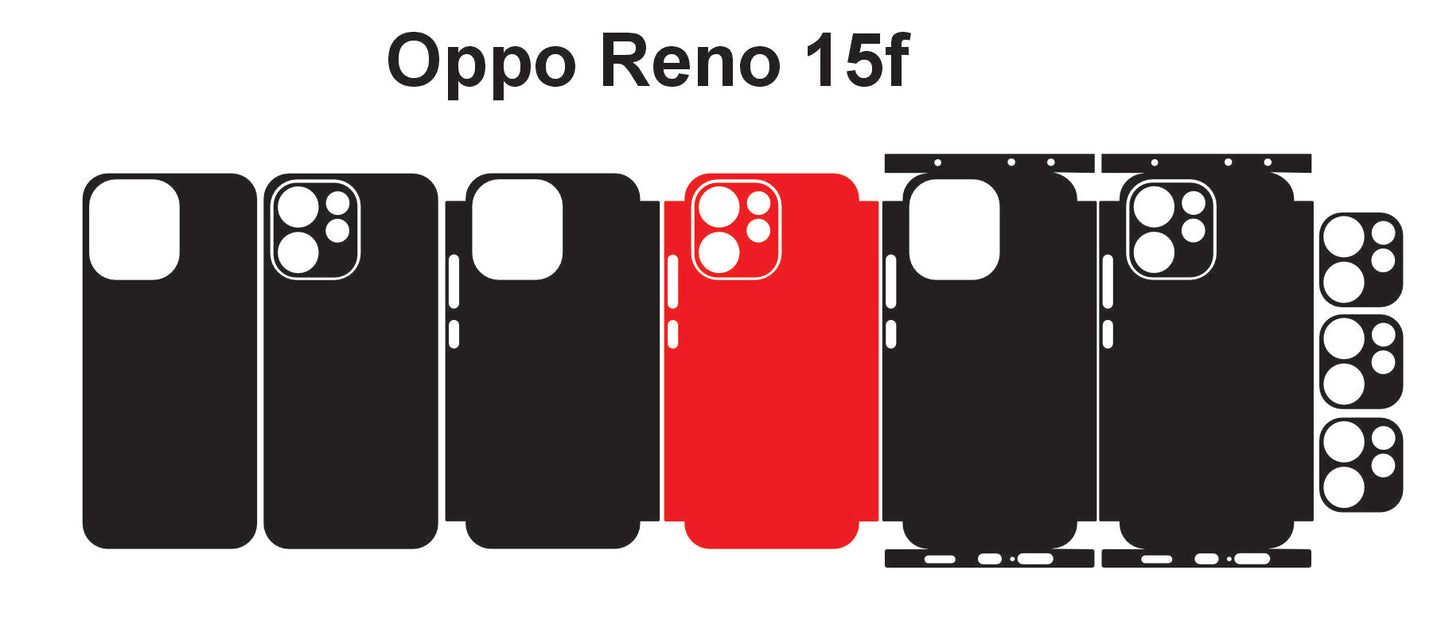 Oppo Reno 15c & 15f Skin Vector Template Cut Files Svg Dxf