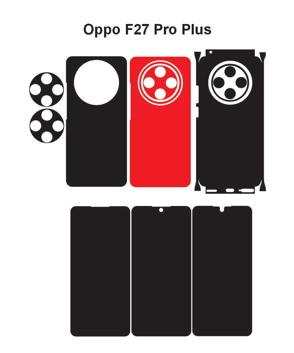 Oppo F27 5G & F27 Pro Plus Skin Vector Template Cut Files Svg Dxf Eps