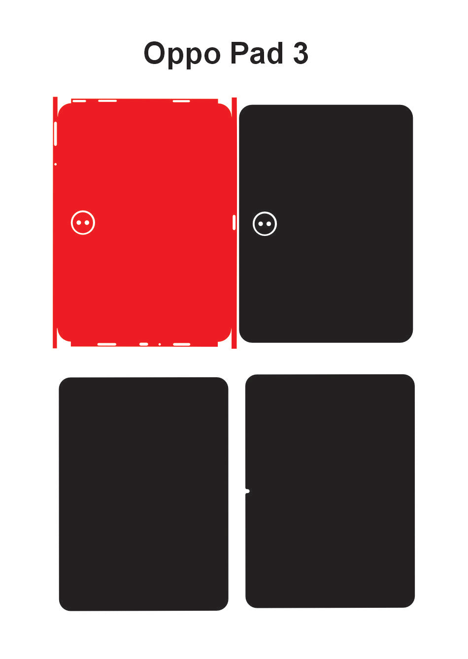 Oppo Pad 3 Skin Vector Template Cut Files Svg Dxf CDR Eps