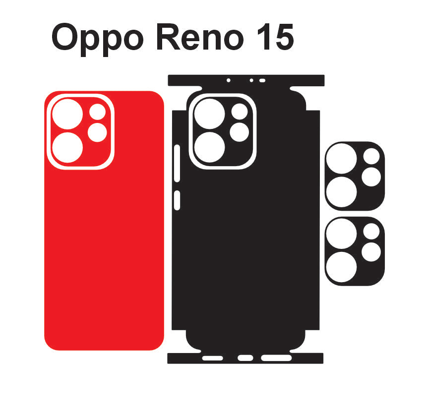 Oppo Reno 15 Pro & 15  Skin Vector Template Cut Files Svg Dxf Eps