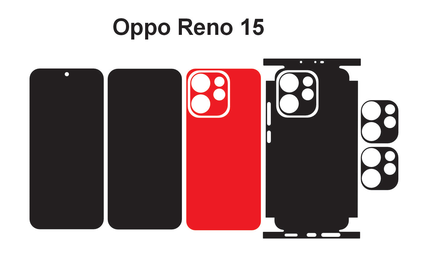 Oppo Reno 15 Pro & 15  Skin Vector Template Cut Files Svg Dxf Eps