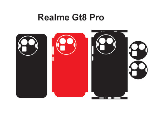 Realme GT 8 Pro & GT 8 Skin Vector Template Cut files Svg Dxf Eps