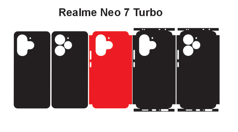 Realme GT 7t & Neo 7 Turbo Skin Vector Template Cut Files Dxf Svg Eps