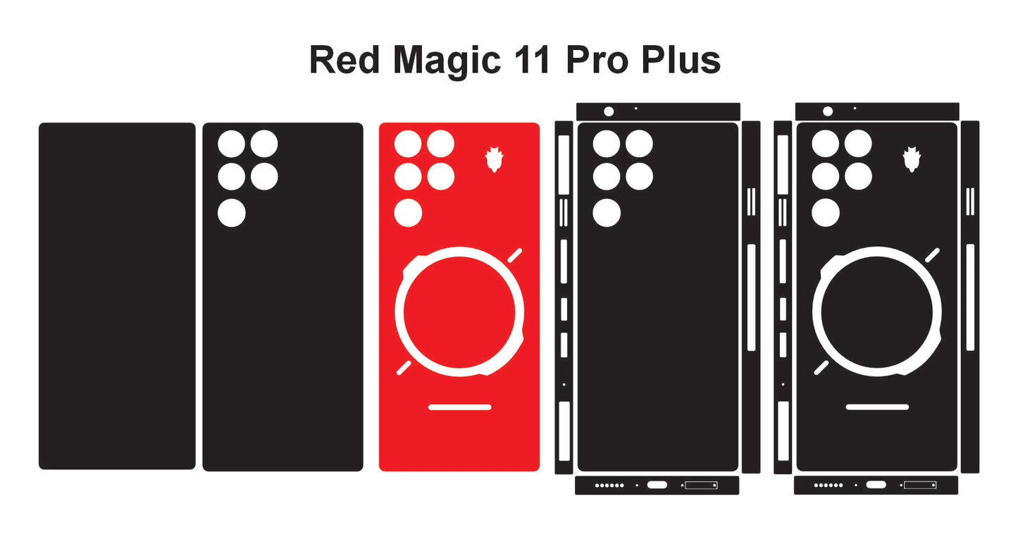 Red Magic 11 Pro Plus Skin Vector Template Cut Files Svg Dxf Png