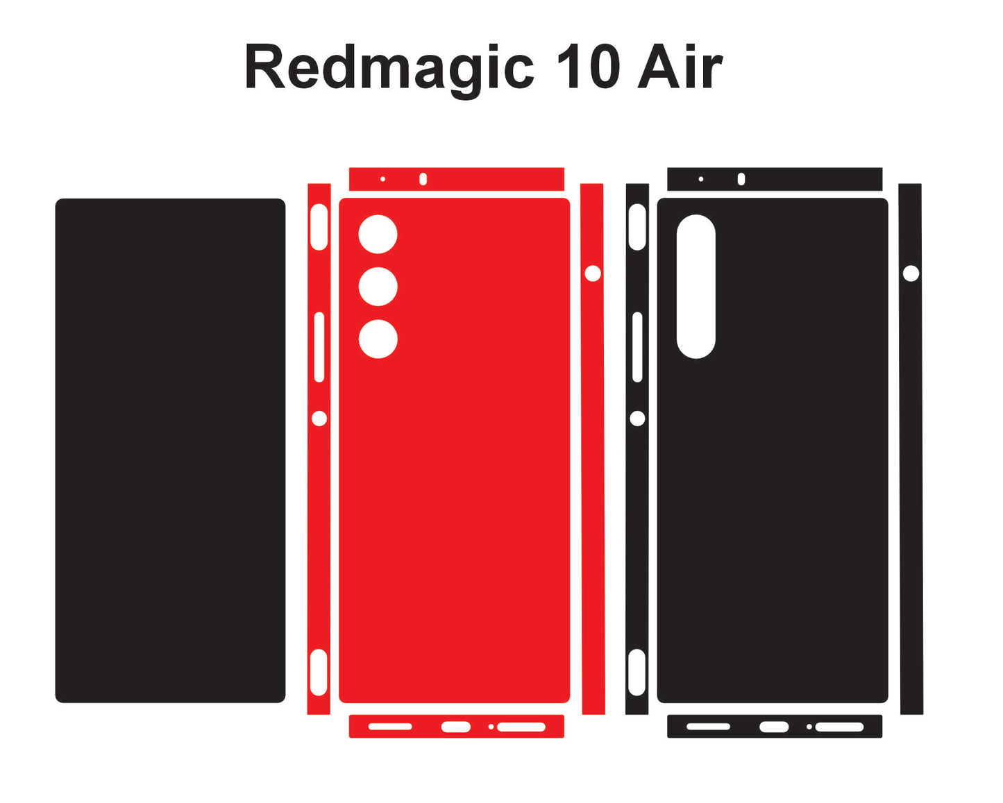 RedMagic 10 Air Skin Vector Templates Cut Files Svg Dxf Png
