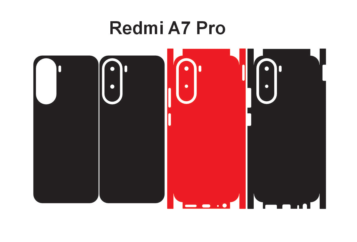 Redmi 15A & A7 Pro Skin Vector Template Cut Files Svg Dxf Png