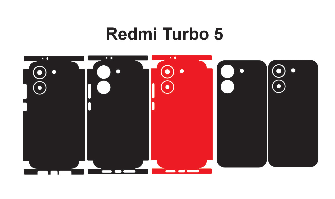 Redmi Turbo 5 & Max Skin Vector Template Cut Files Svg Dxf Png