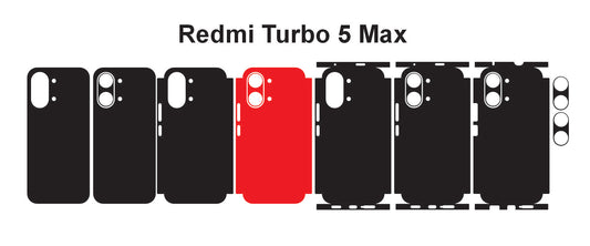 Redmi Turbo 5 & Max Skin Vector Template Cut Files Svg Dxf Png