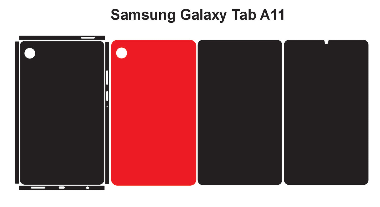 Samsung Galaxy Tab A11 Skin Vector Template Cut Files Svg Dxf Png