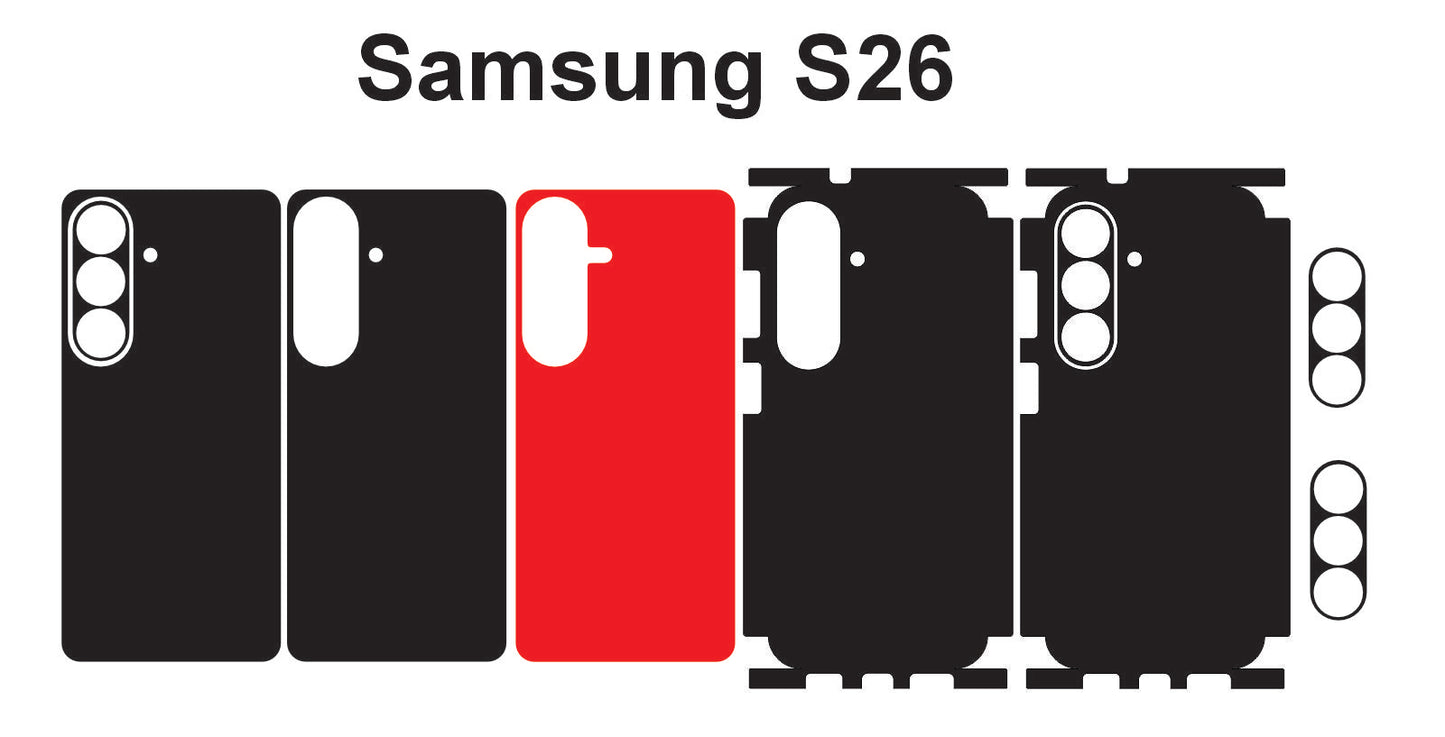 Samsung Galaxy S26 Skin Vector Template Cut Files Svg Dxf Png